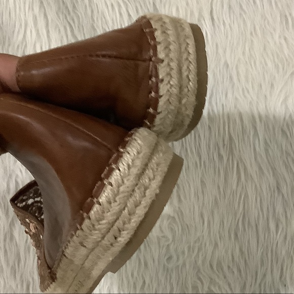 Women’s Brown Rhinestone sparkling Espadrille Platform summer beach shoe… - Picture 11 of 14